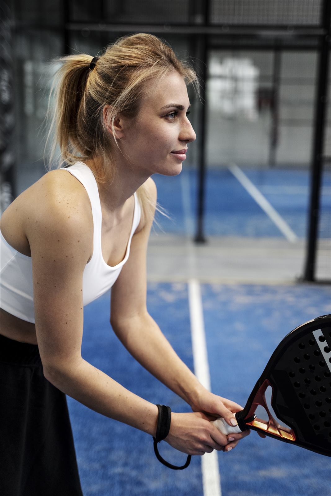 Terrain de single padel du complexe Le Rebond, à Auchel